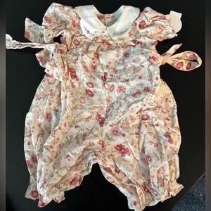 Edgehill Collection Pink Floral Kids One Piece